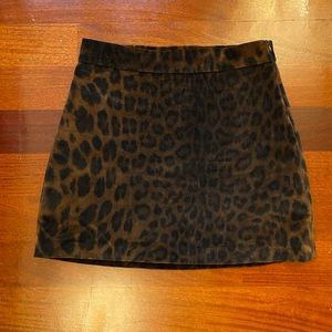 ZARA LEOPARD PRINT mini SKIRT